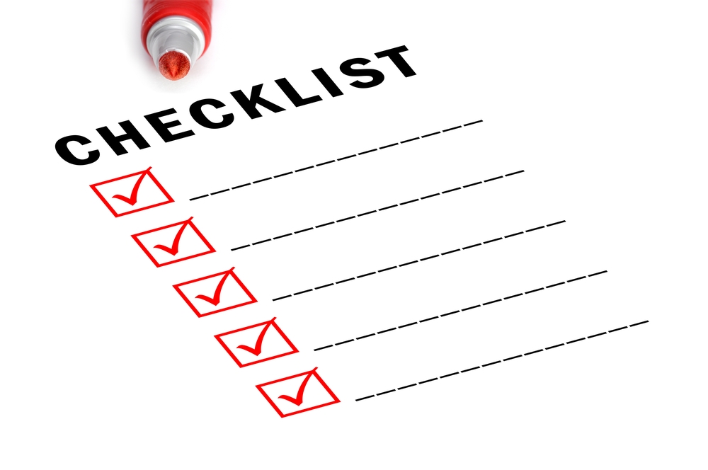 event checklist