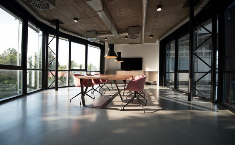 Meeting room with natural light