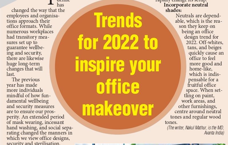 Trends for 2022 to inspire your office makeover